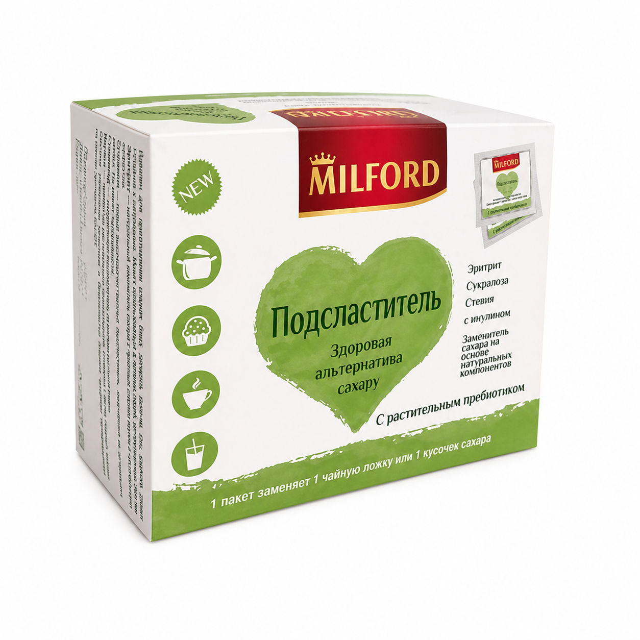Milford натуральный кристаллический подсластитель